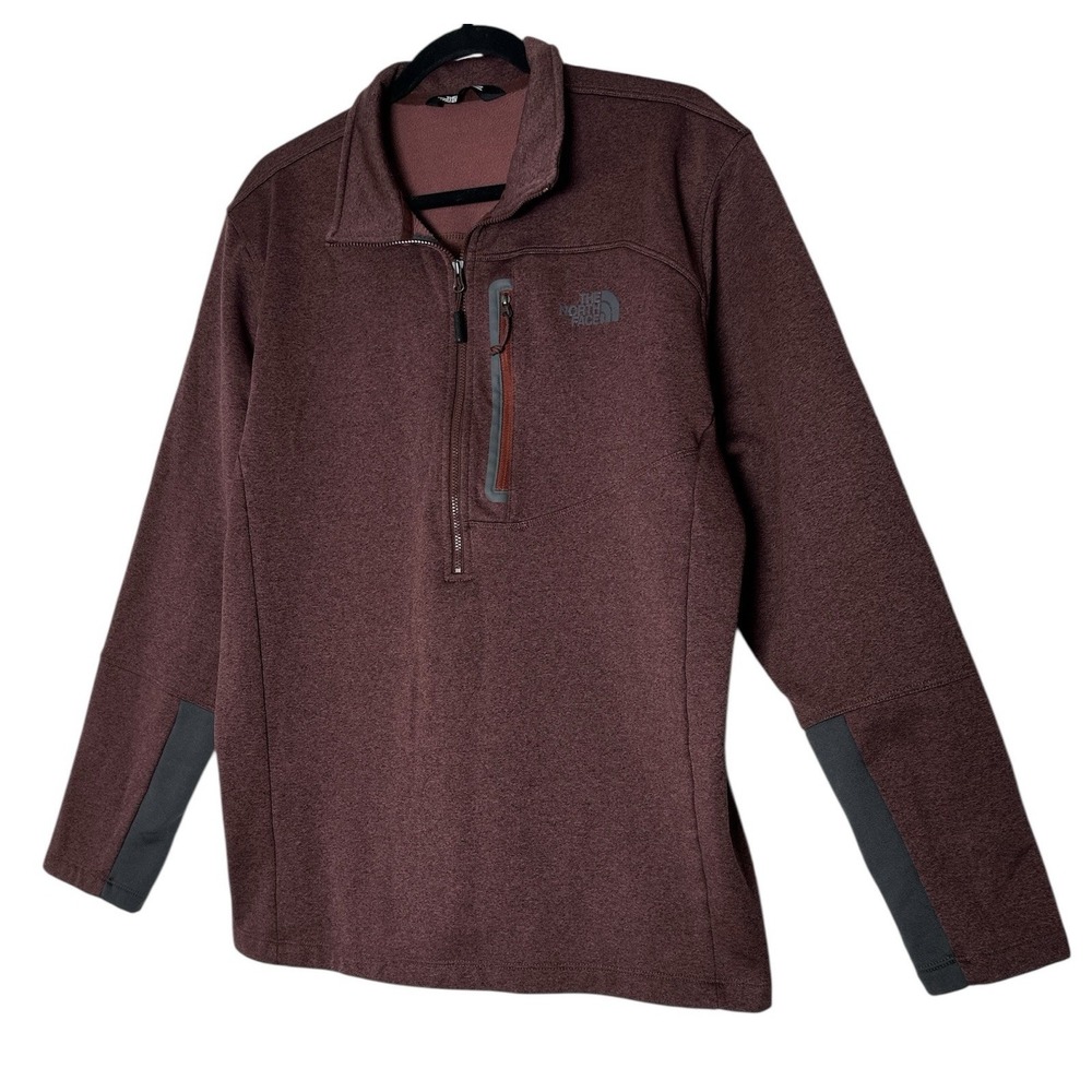 The North Face Jacket Mens XL‎ Burgundy Canyonlands Half Zip Pullover Casual